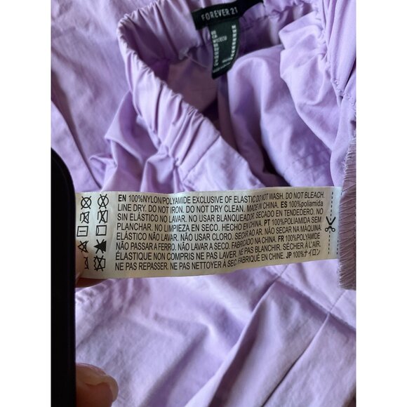 Forever 21 New Large lilac parachute pants with pockets, size Medium - Picture 6 of 6